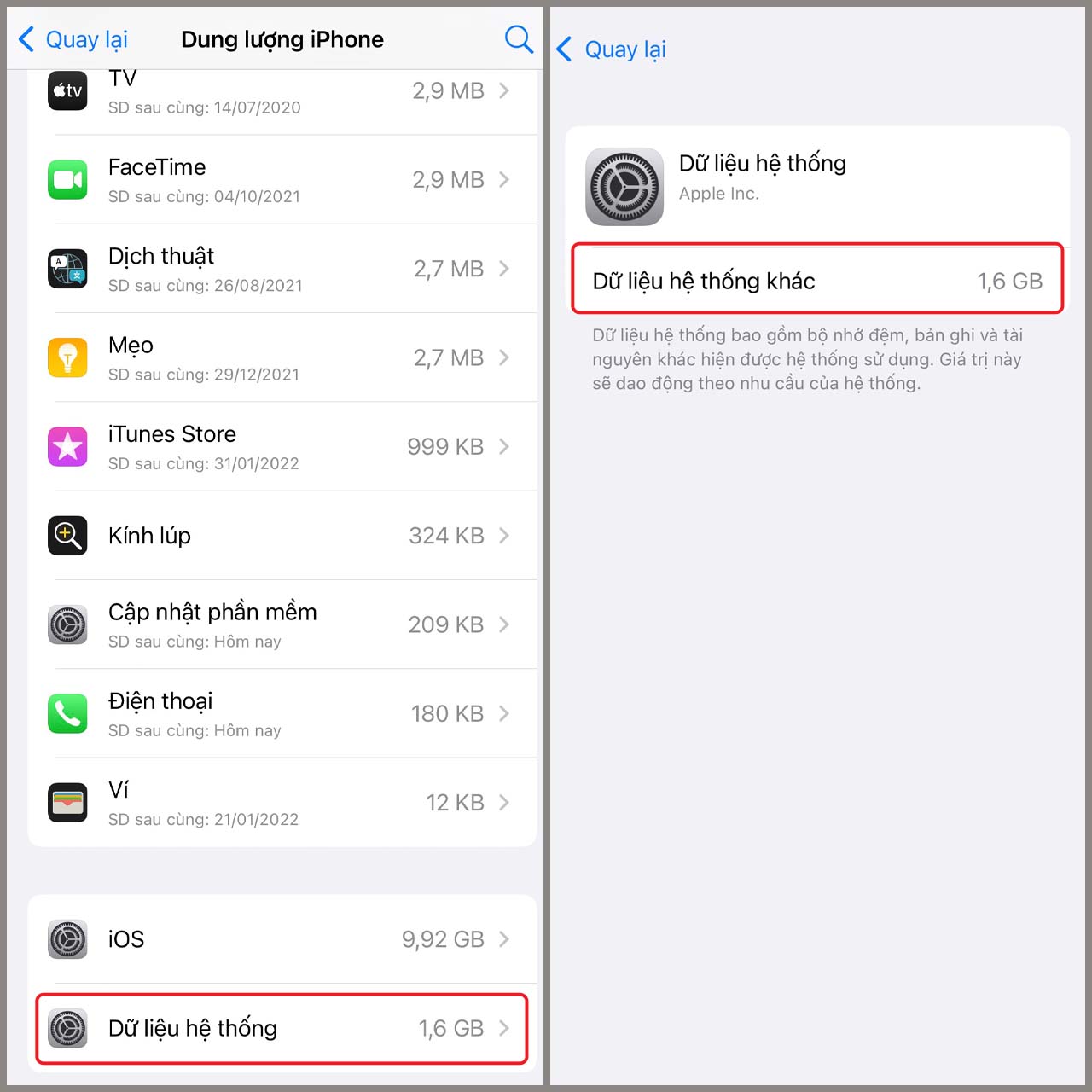 kiểm tra bộ nhớ